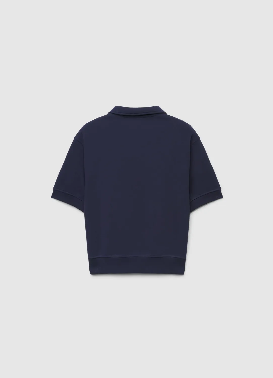 Calliope polo zip femme manches courtes uni