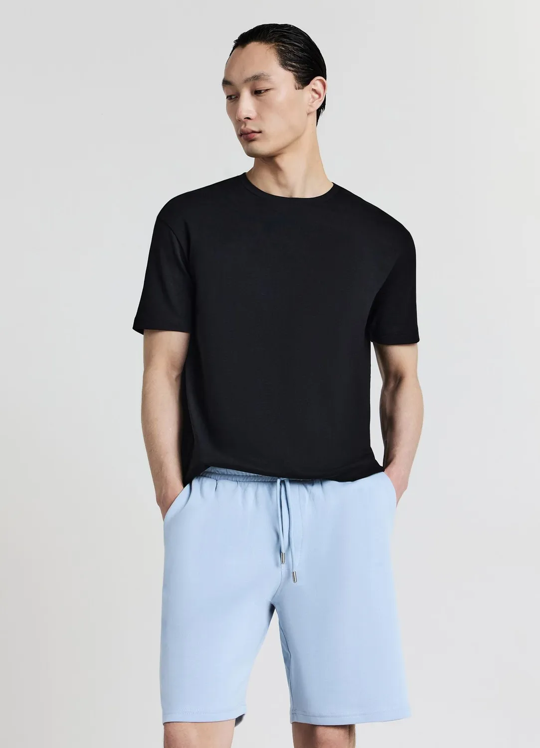 Calliope short de sport homme uni en coton