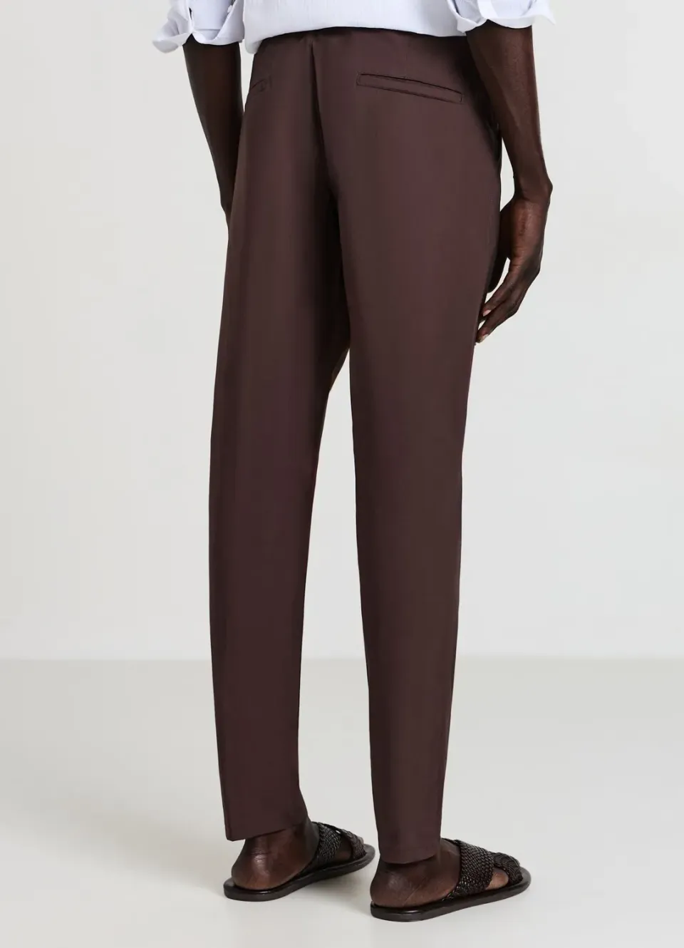 Calliope chino pantalon coton homme coupe droite