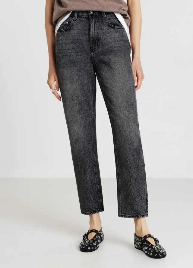 Calliope jean mom fit femme taille haute