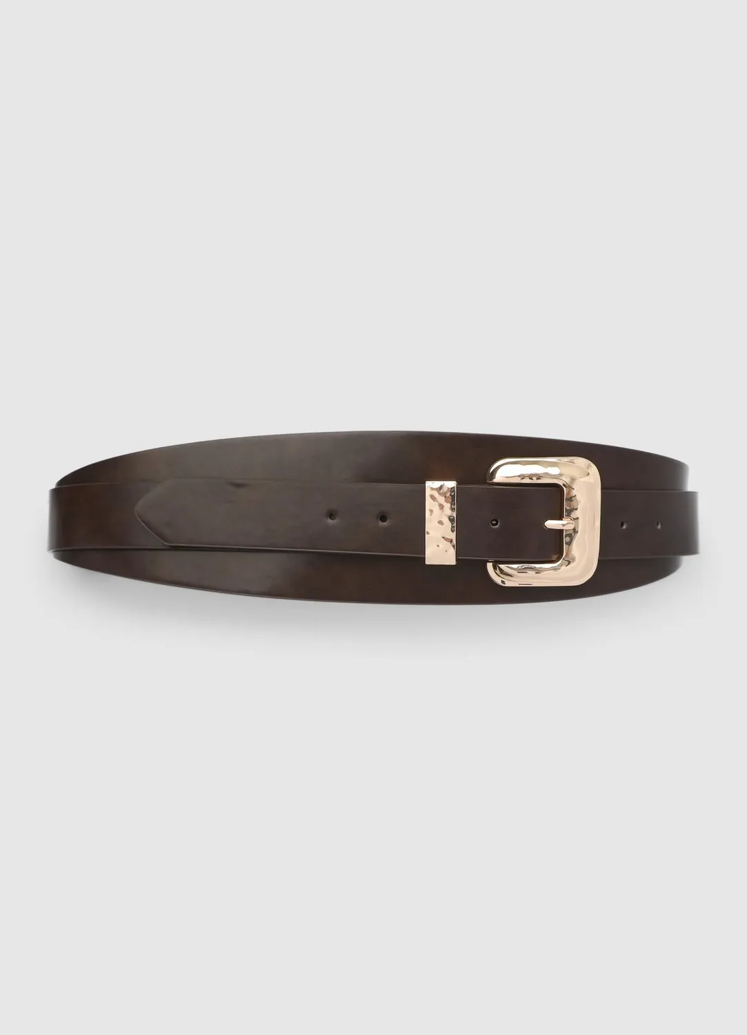 Calliope ceinture taille haute boucle dorée femme