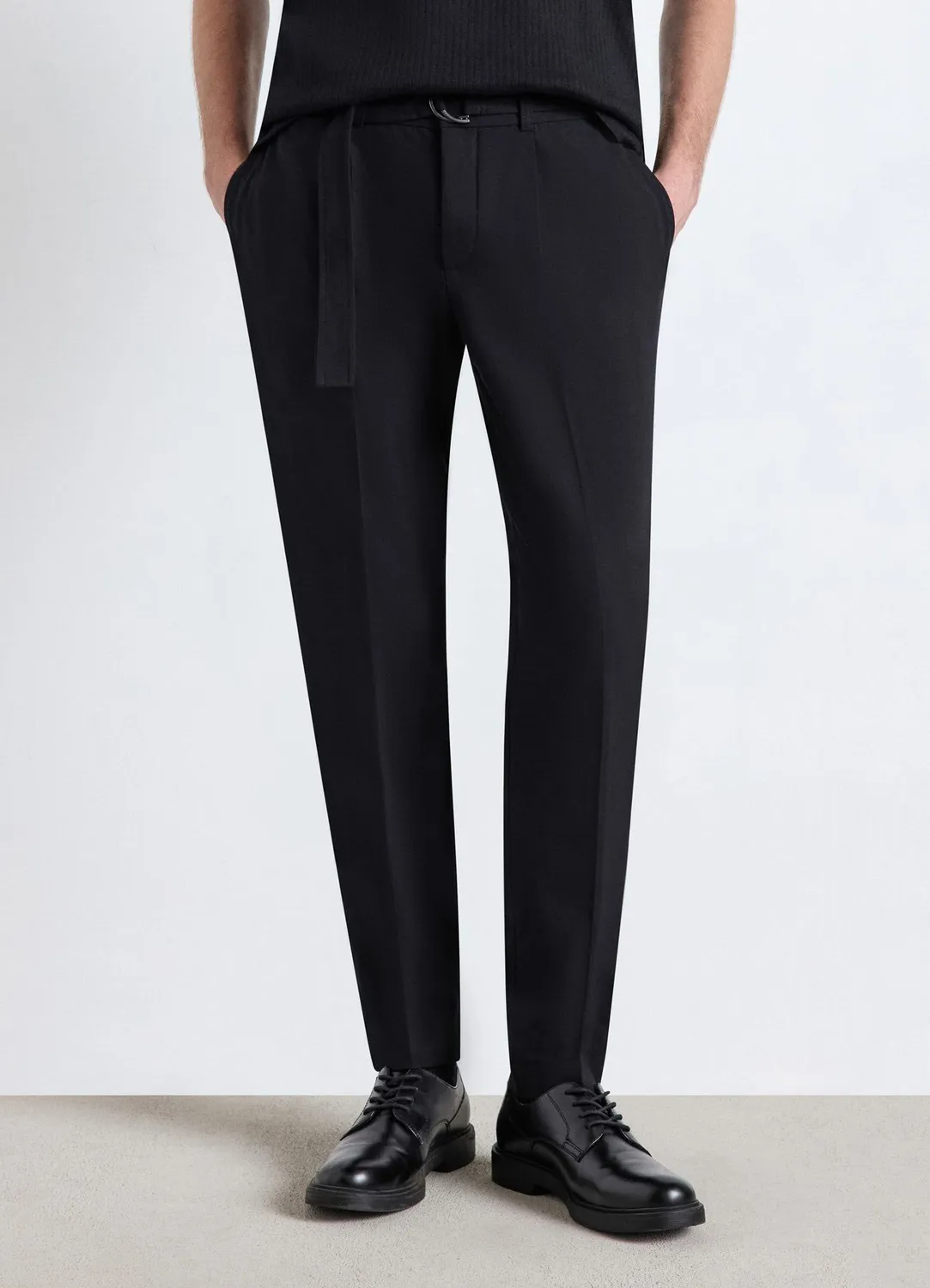 Calliope pantalon homme droit ceinture taille moyenne