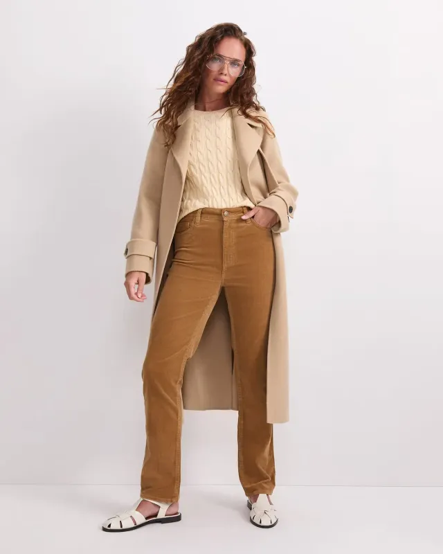 Sportscraft Cleo Straight Cord jean velours taille 6 coupe droite