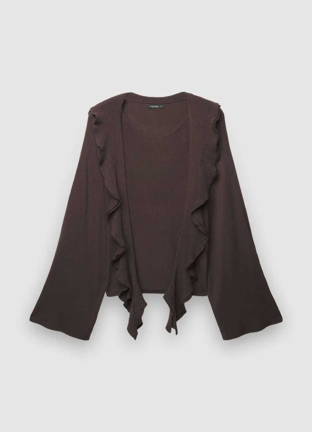 Calliope Pull volants maille fluide femme manches larges