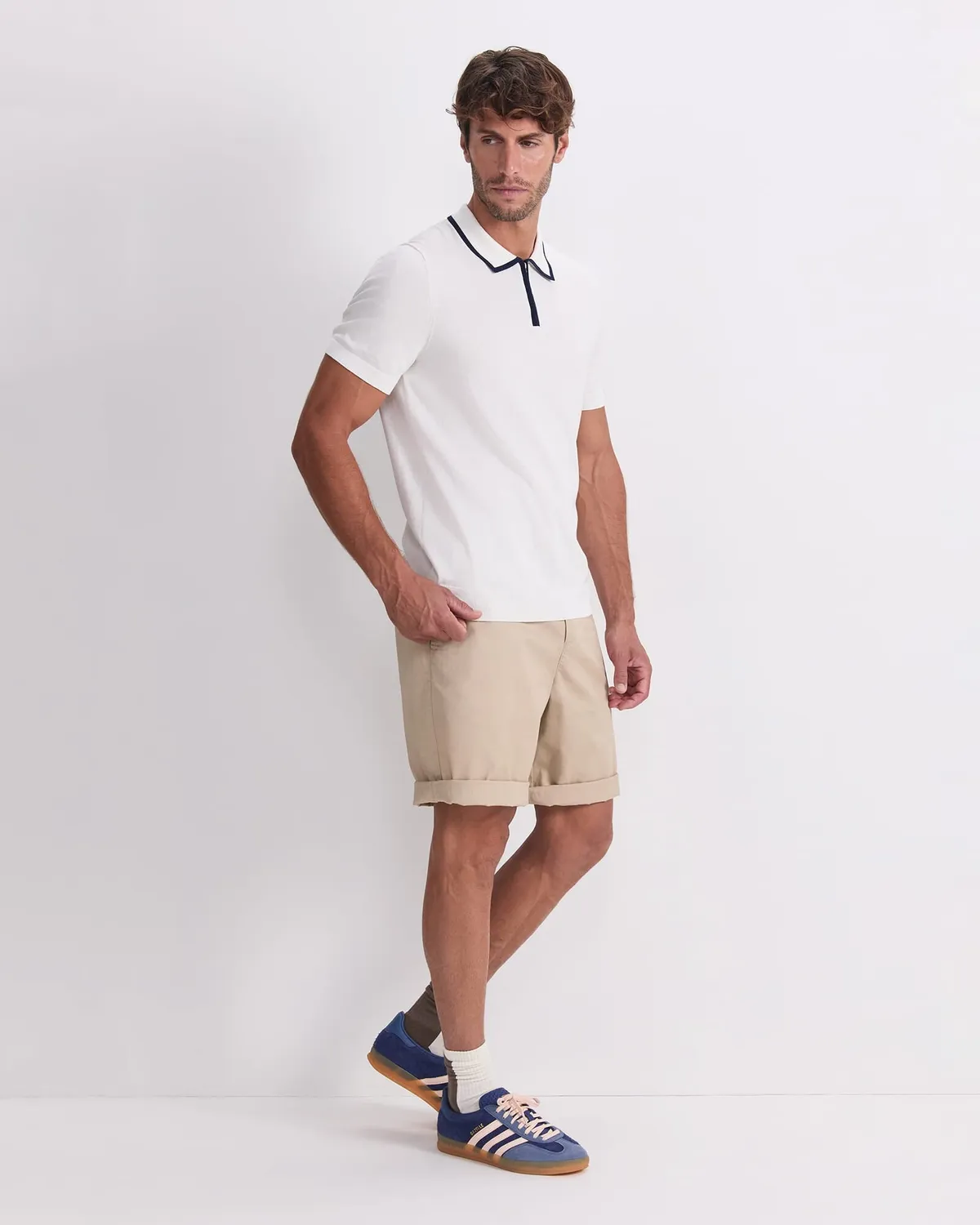 SportsCraft Brookes polo knit zip homme