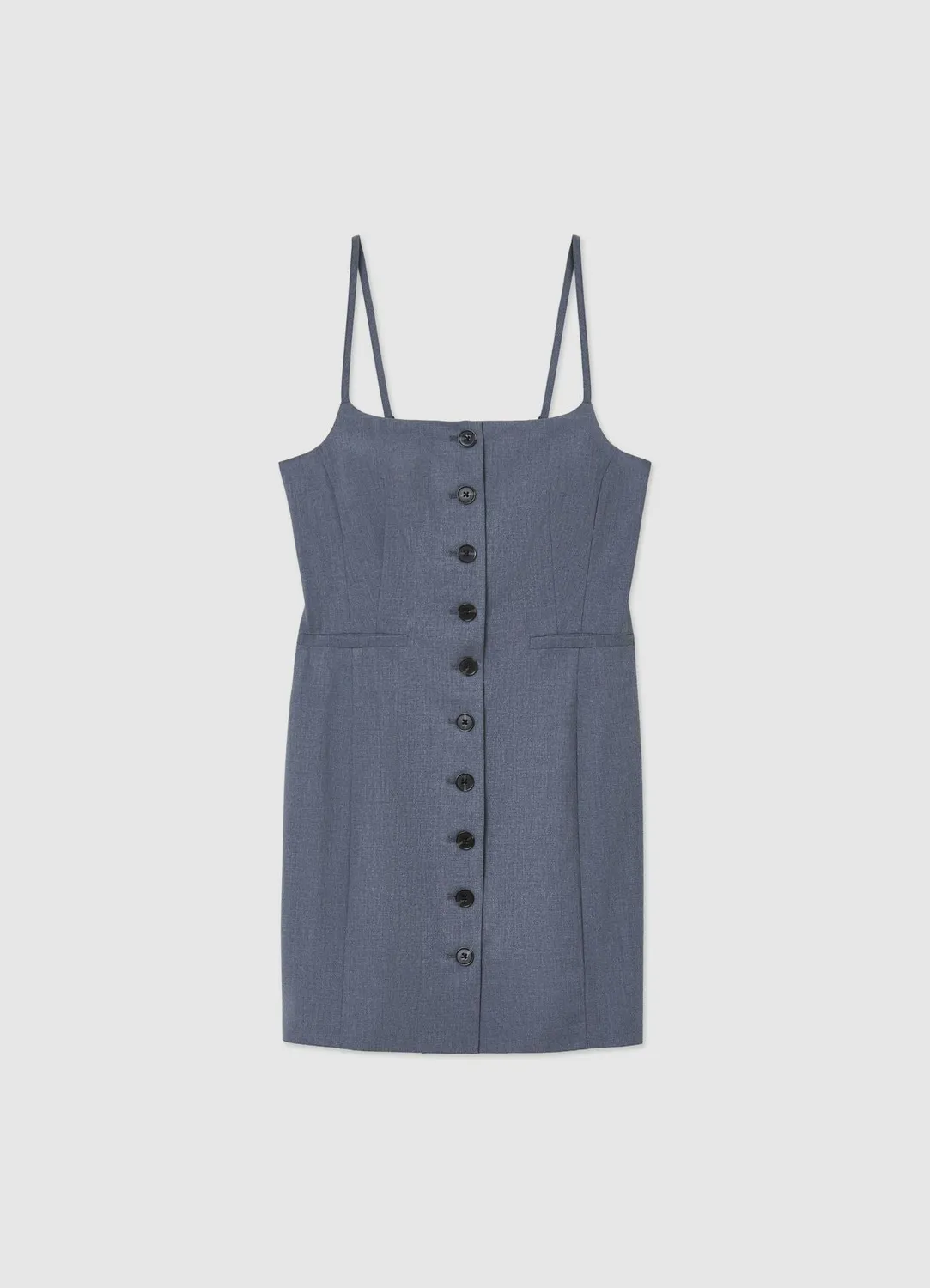 Calliope Tubino robe courte femme boutons bretelles