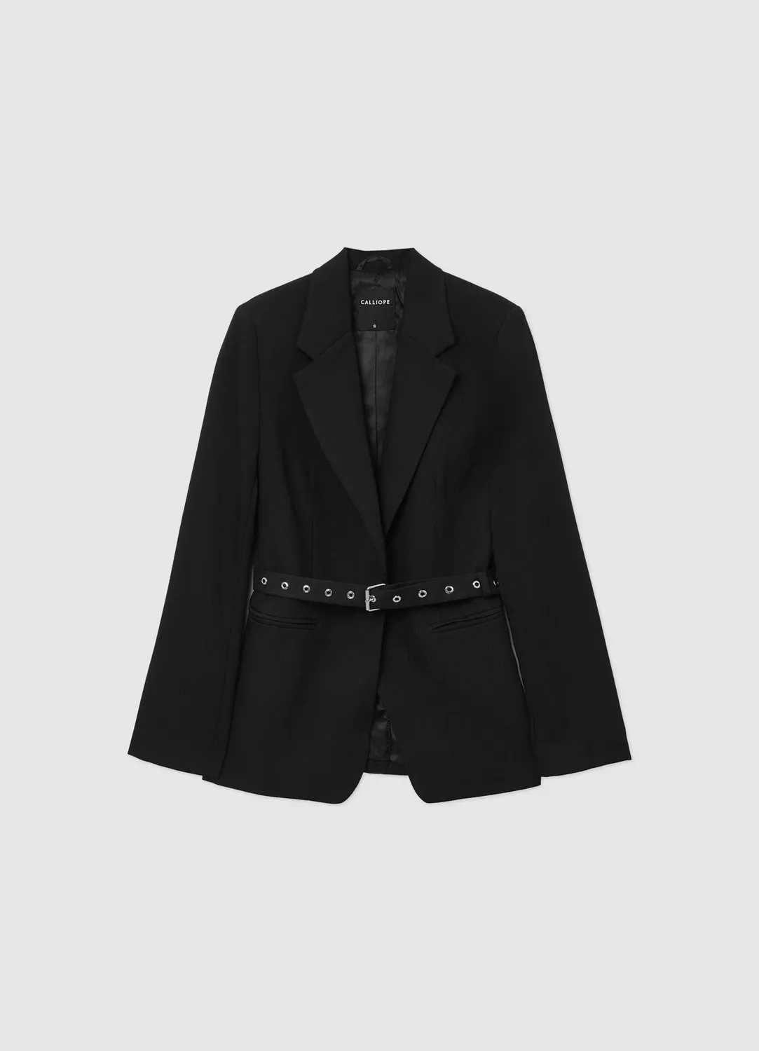 Calliope Blazer femme ceinturé boucles monopetto