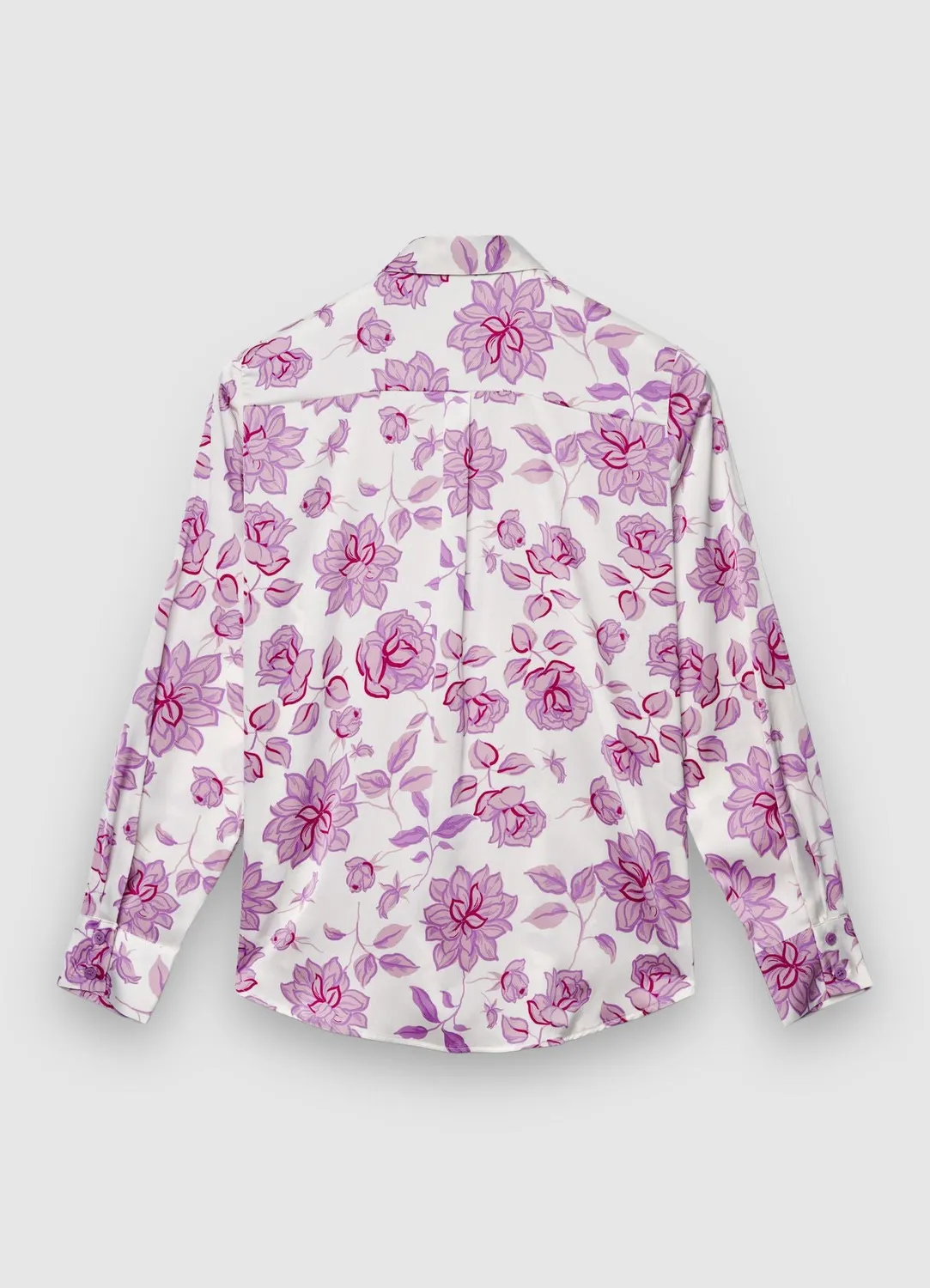 Calliope Chemise satinée fleurs femme