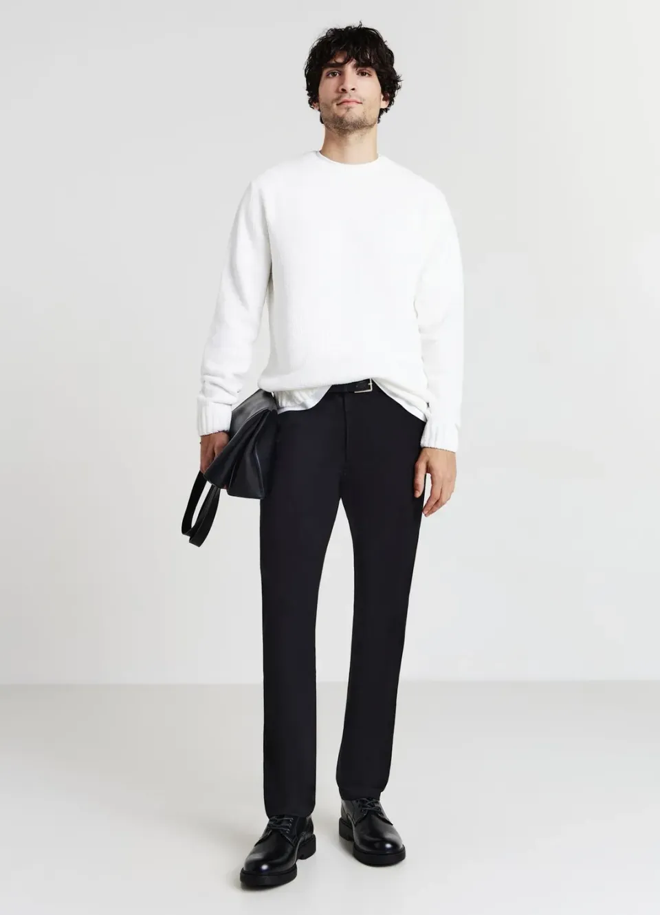 Calliope pull col rond chenille homme