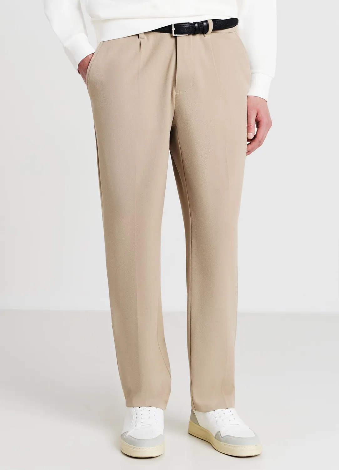 Calliope Pantalon chino homme technique bouton zip