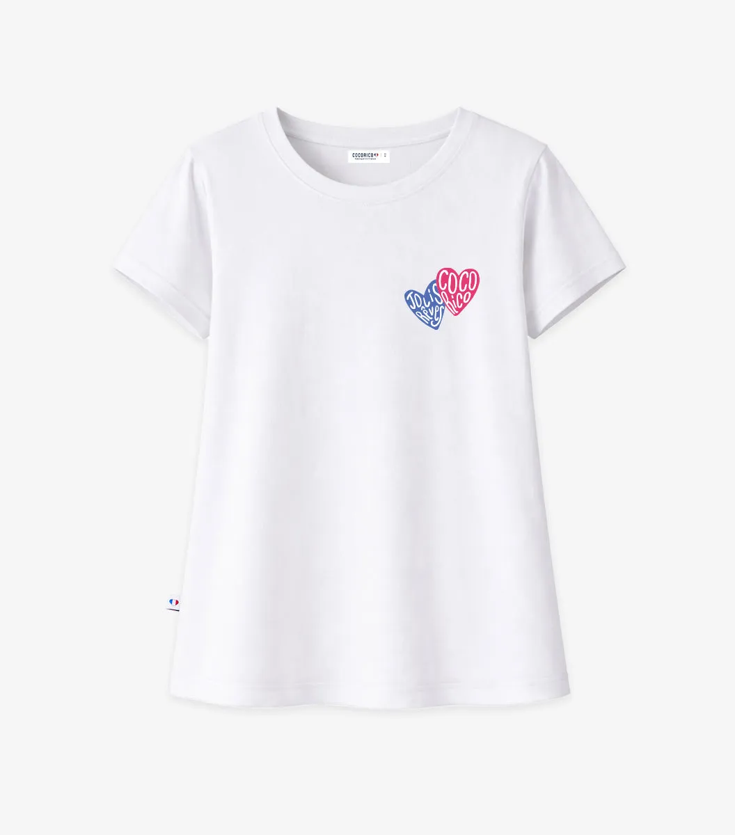 Cocorico Jolis Rêves t-shirt pyjama blanc coton