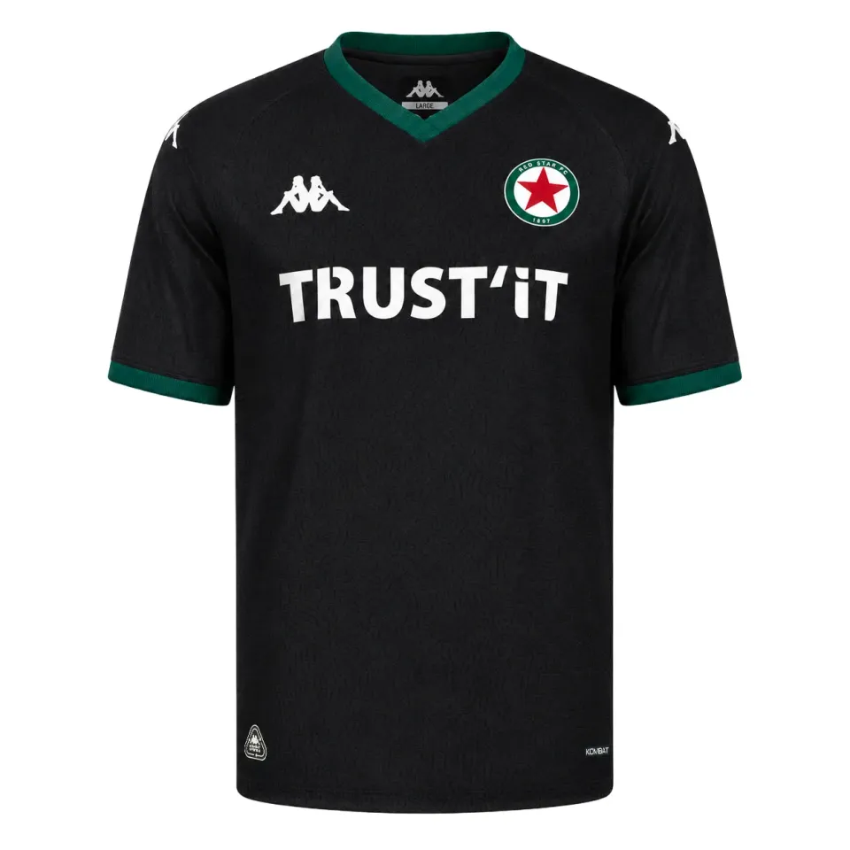 Kappa Kombat Away Red Star FC 26/27 maillot enfant noir