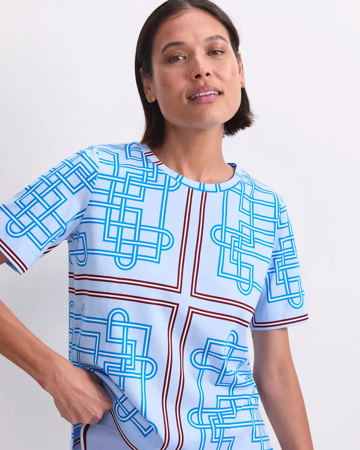 Sportscraft Rhodes Mercerised t-shirt imprimé coton