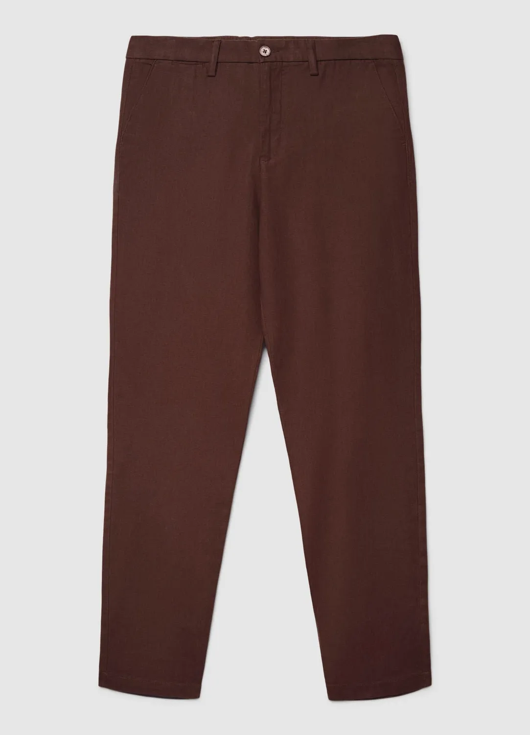 Calliope pantalon chino homme lin regular uni