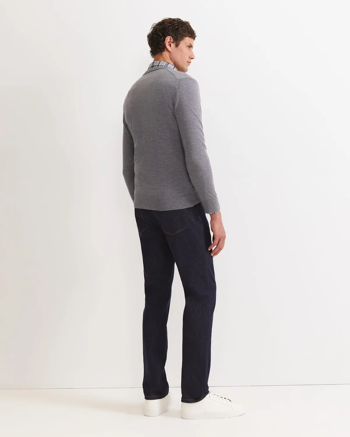 Sportscraft Merino pull col V homme extra-fin