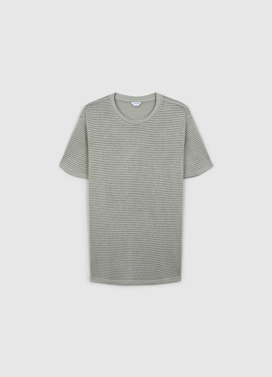 Calliope t-shirt homme col rond texturé uni