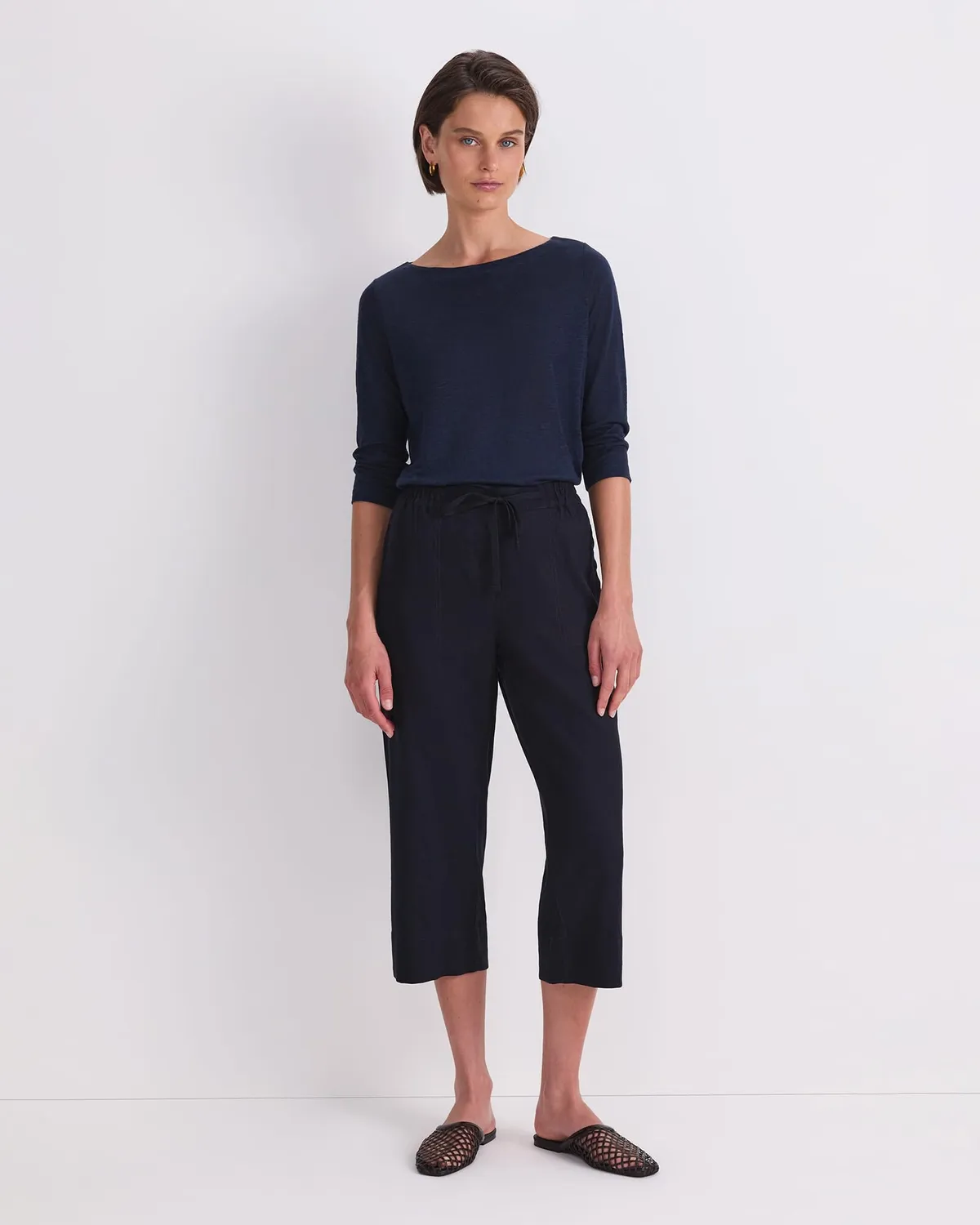 Sportscraft Rosa Crop Linen Pant pantalon lin cropped