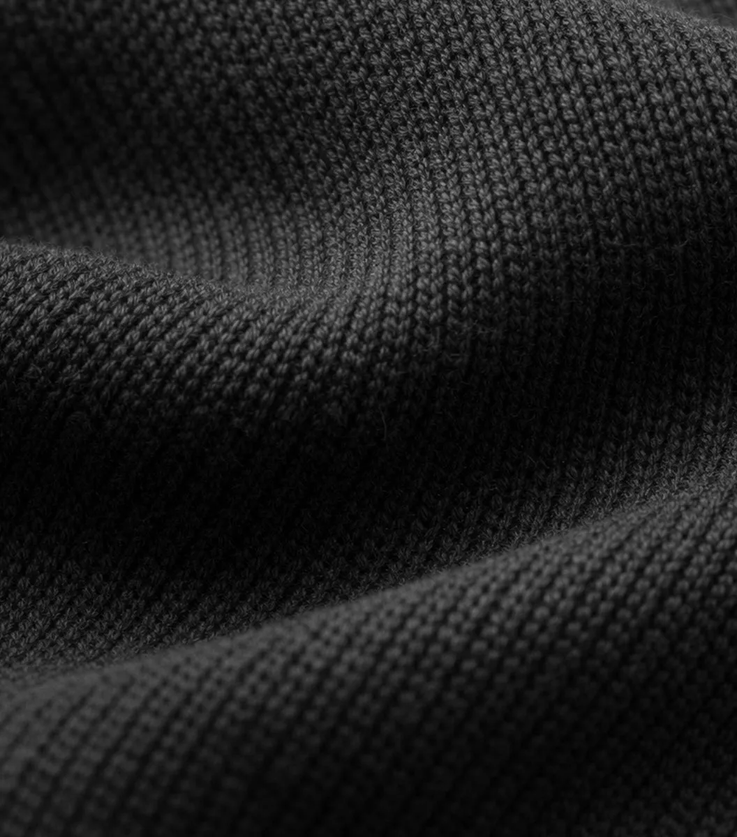 Cocorico polo maille homme noir coupe droite