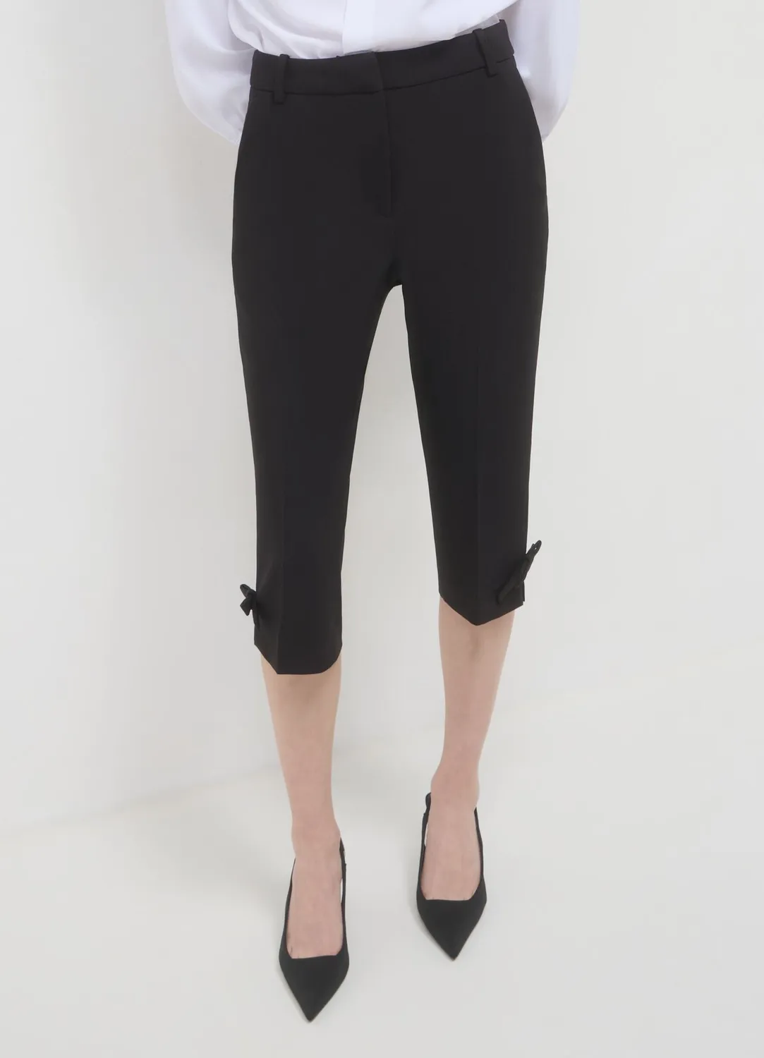 Calliope pantalon capri femme nœuds taille S