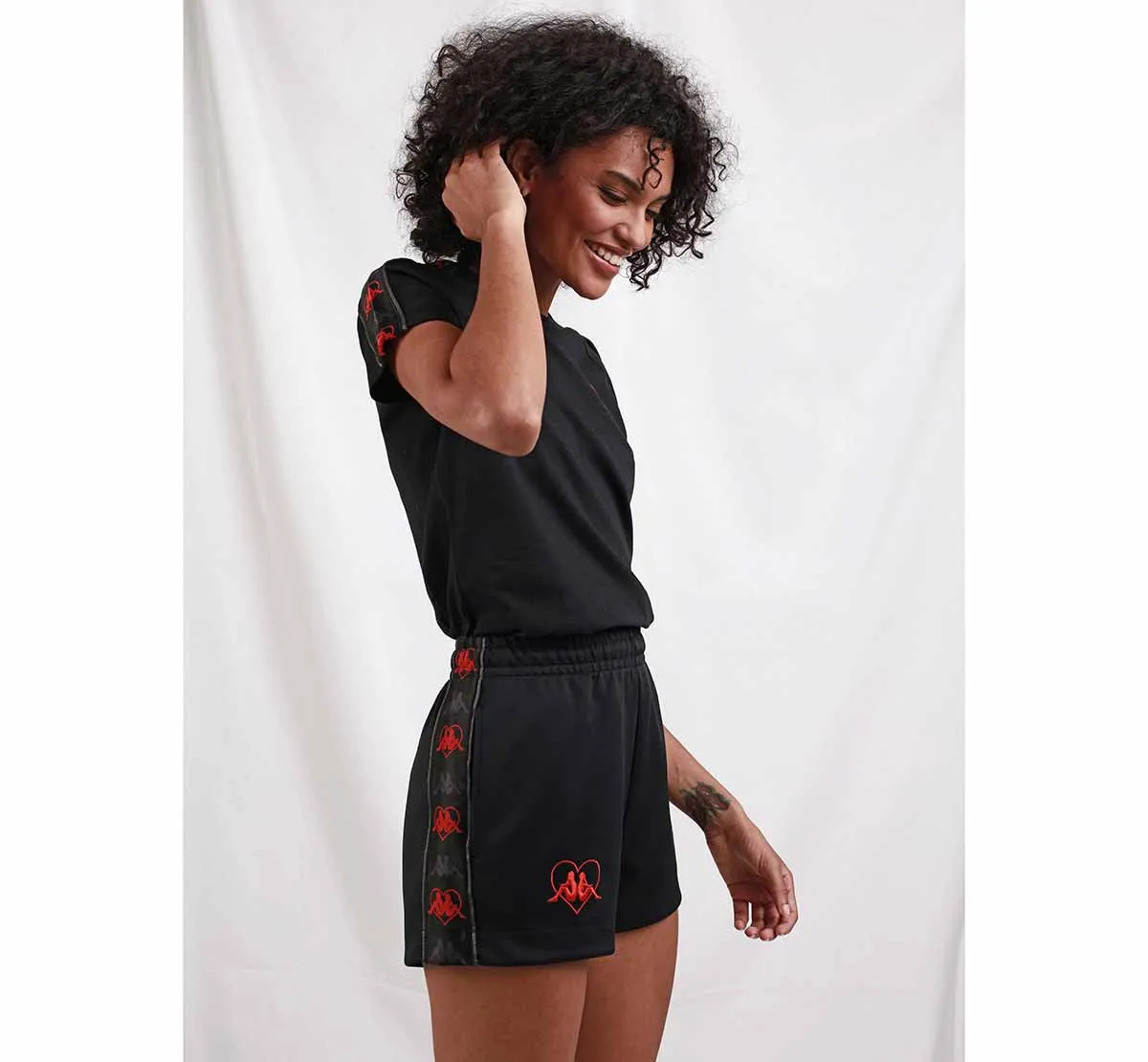 Robe di Kappa Livia Authentic short noir femme coupe droite