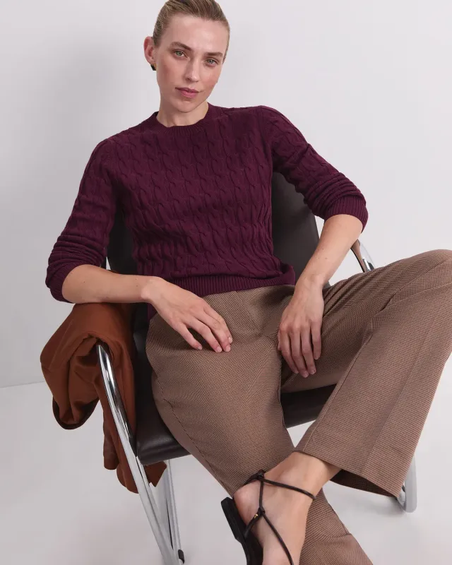 Sportscraft Merino Cable Sweater pull laine mérinos