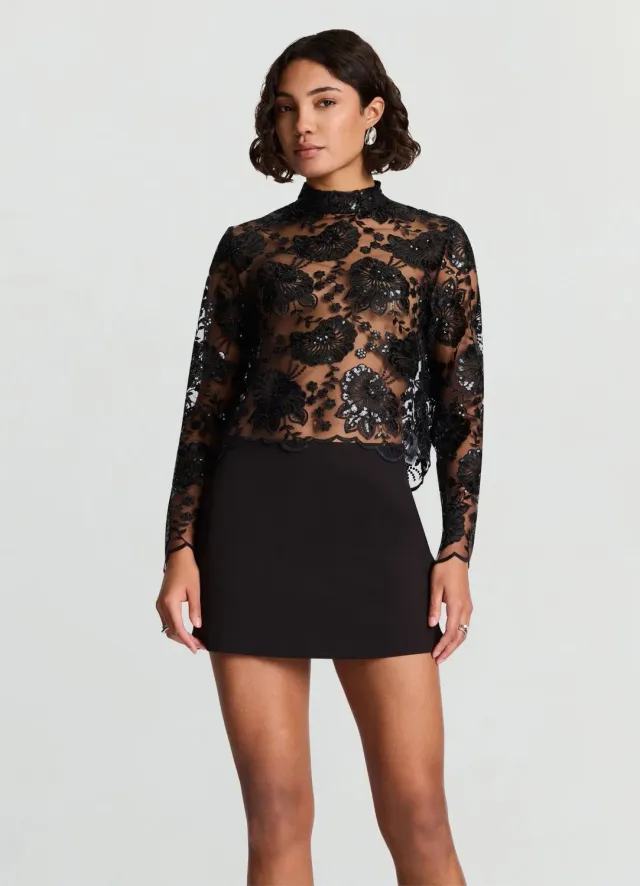 Calliope jupe-short uni mini à fentes