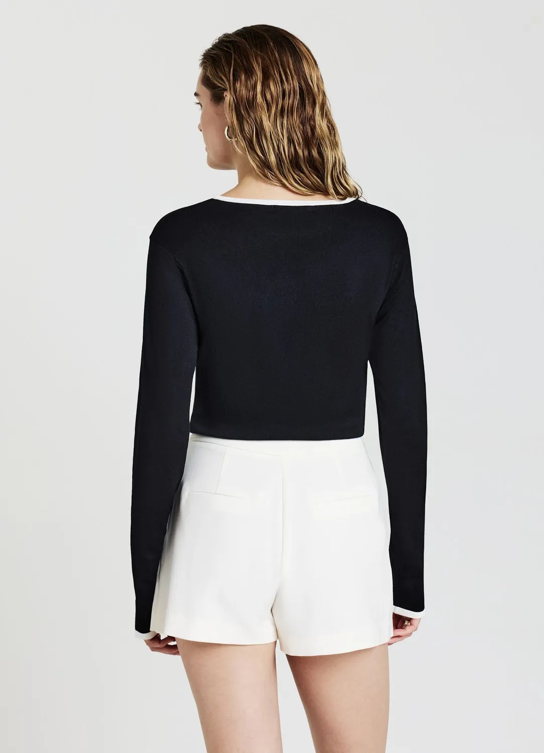 Calliope pull col rond profils contraste femme S