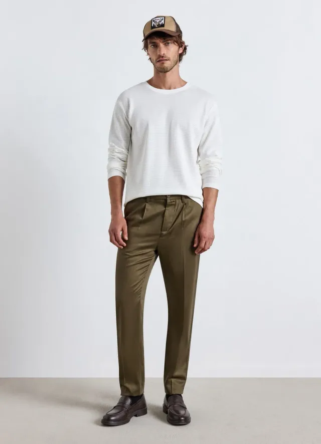 Calliope pantalon chino slim homme uni