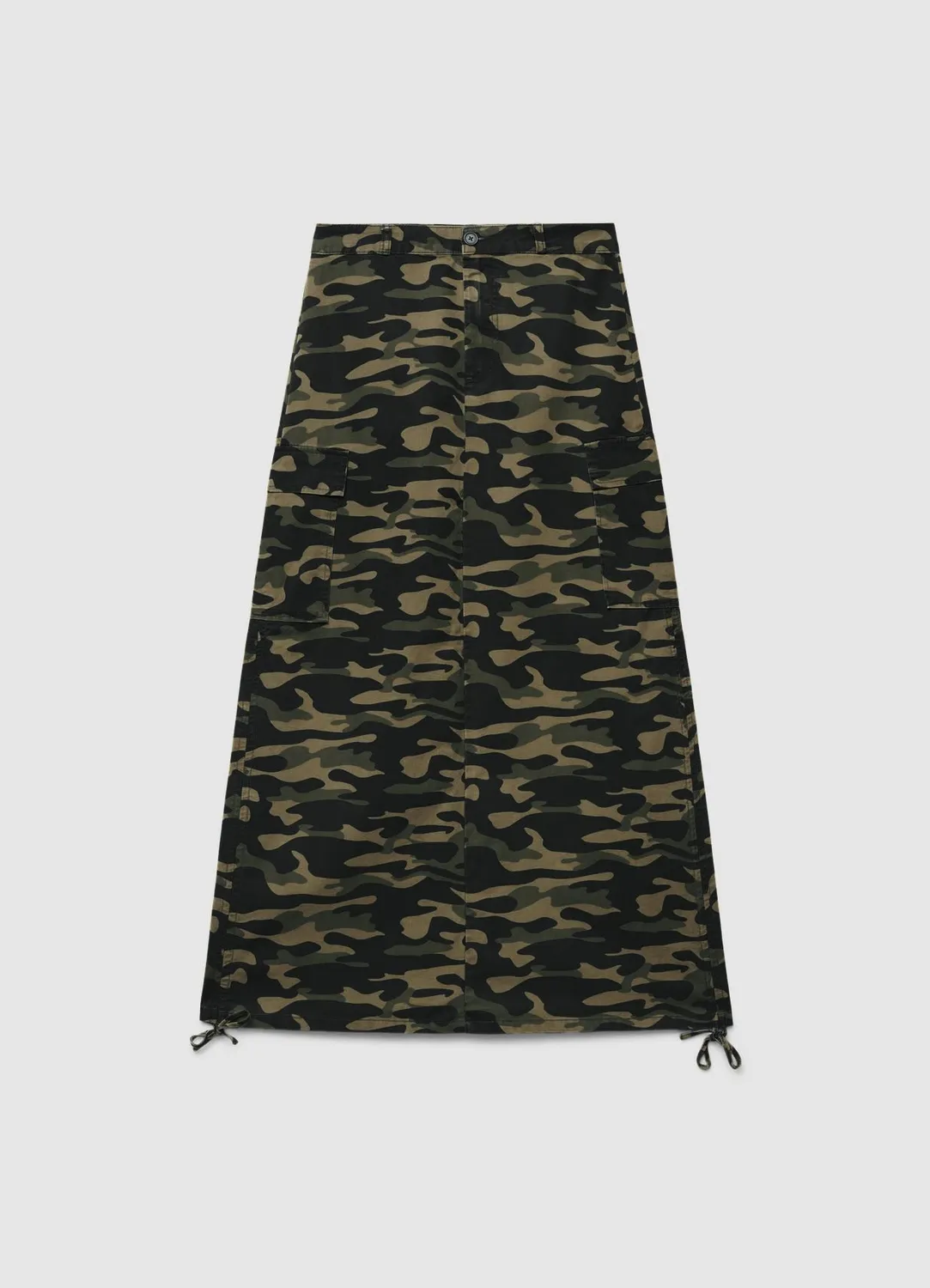 Calliope jupe cargo longue camouflage femme
