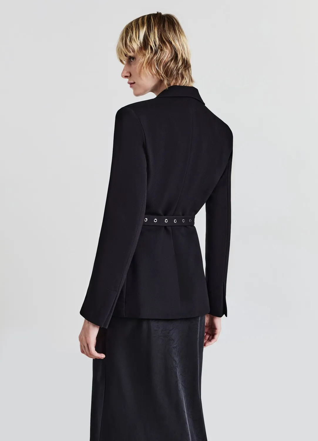 Calliope Blazer femme ceinturé boucles monopetto
