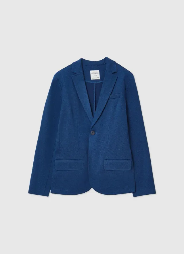 Calliope veste piqué garçon 1 bouton regular