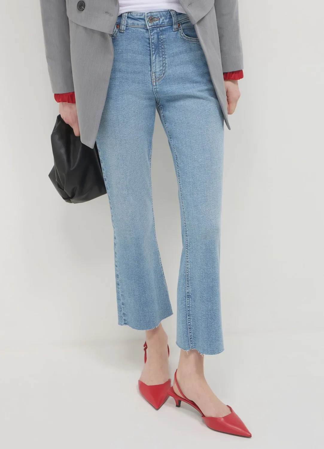 Calliope Cropped Flare jean femme évasé court