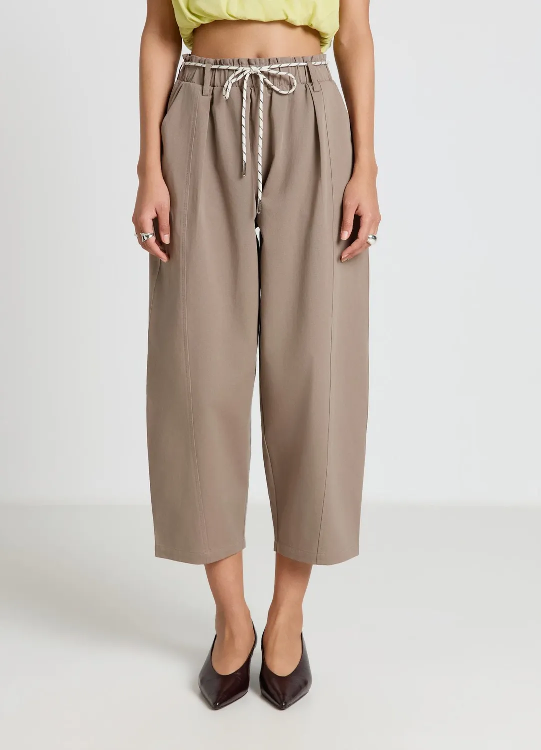 Calliope Pantalon femme à cordon taille S uni