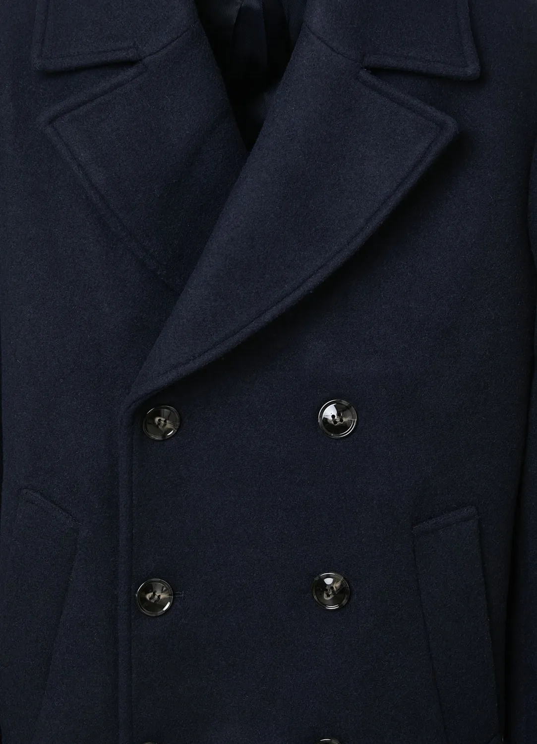 Calliope Manteau croisé drap homme col revers