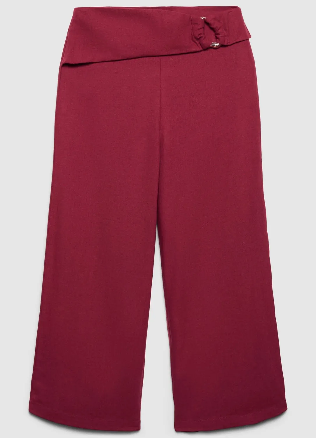 Calliope lino pantalon culotte boucle femme