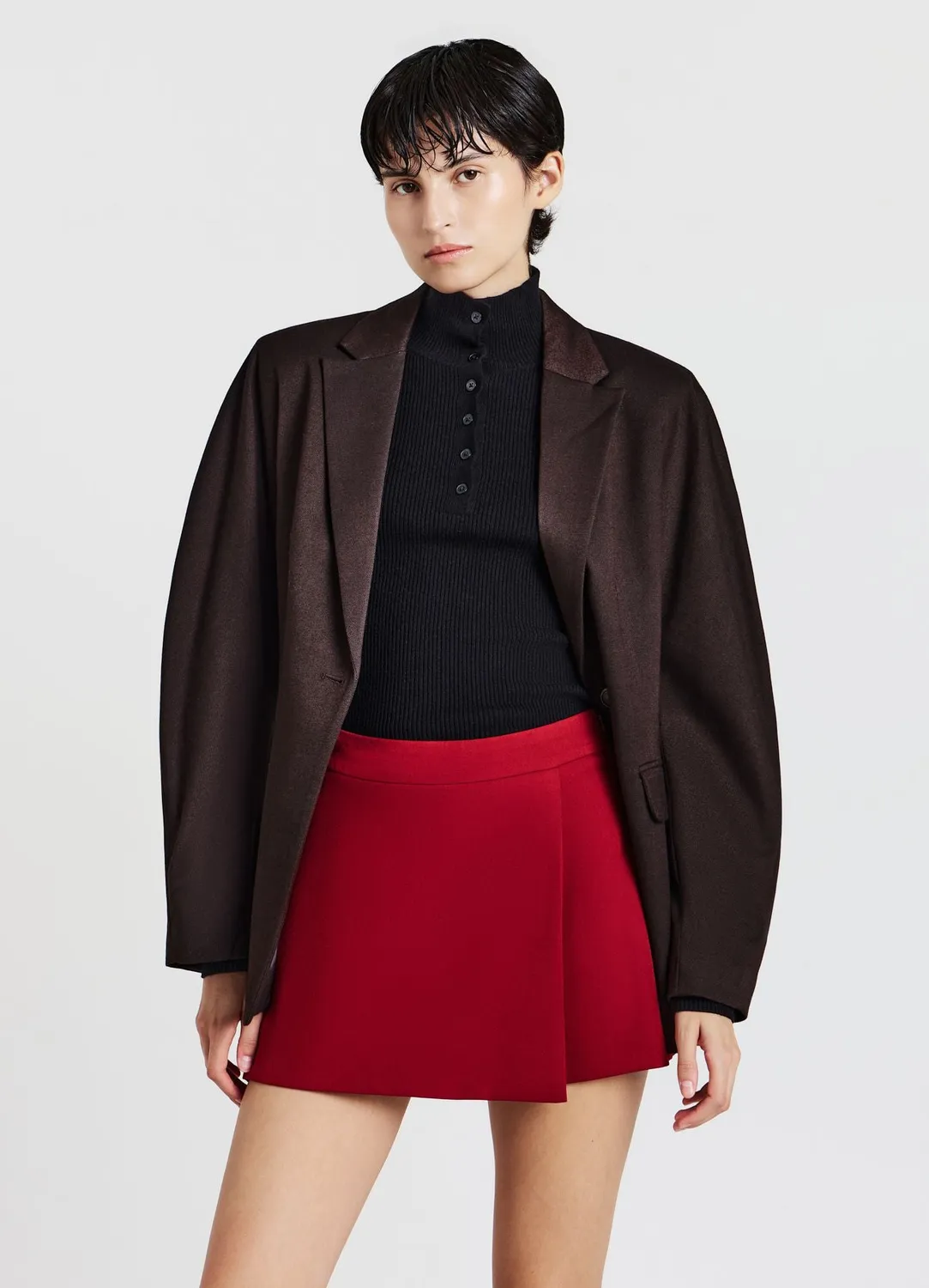 Calliope jupe-short femme panneau avant sophistiqué