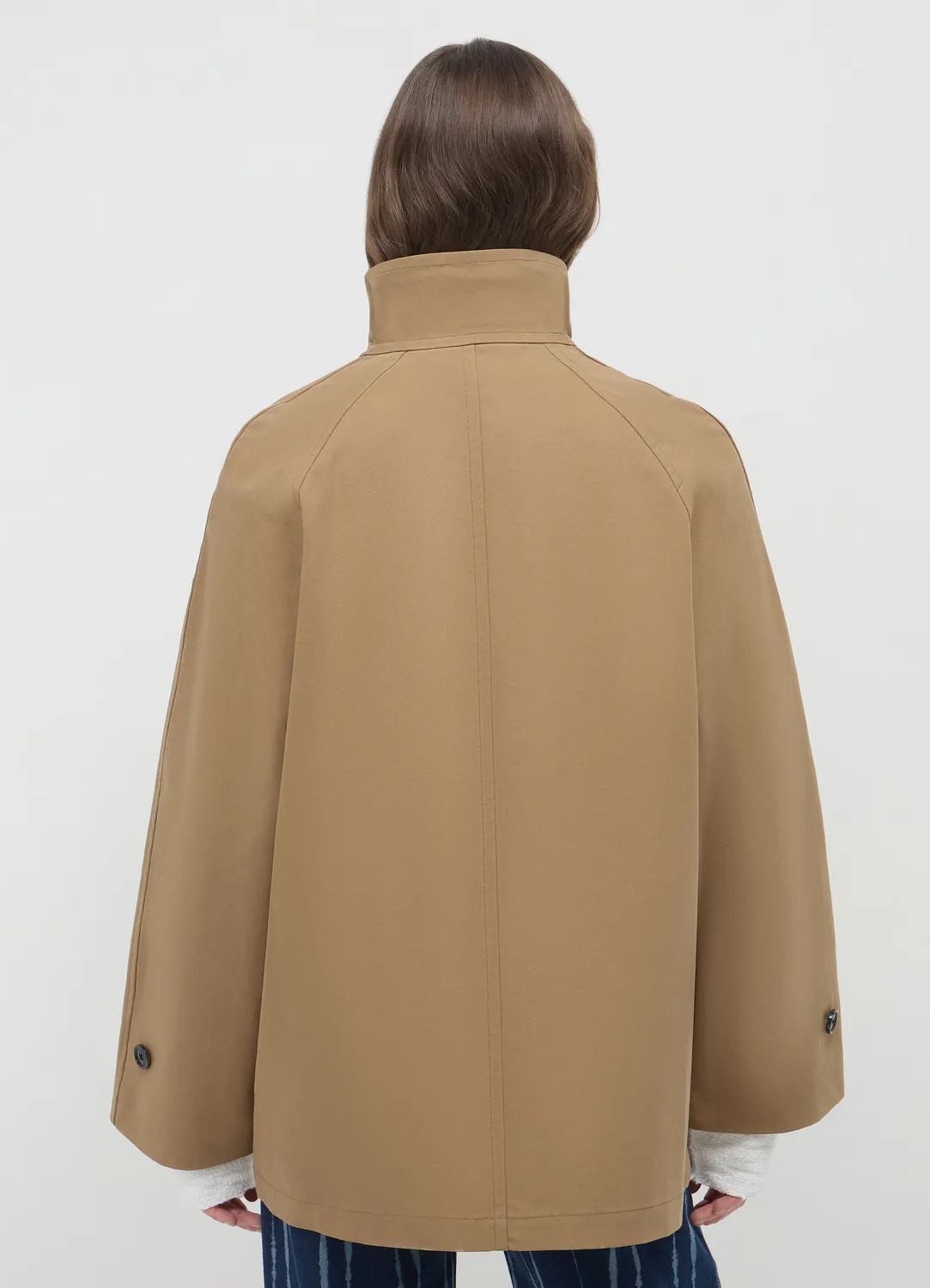 Calliope manteau femme col haut coton regular