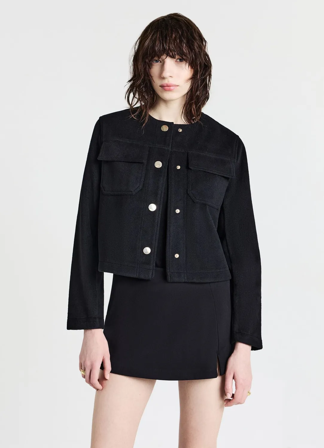 Calliope veste courte boutons dorés femme