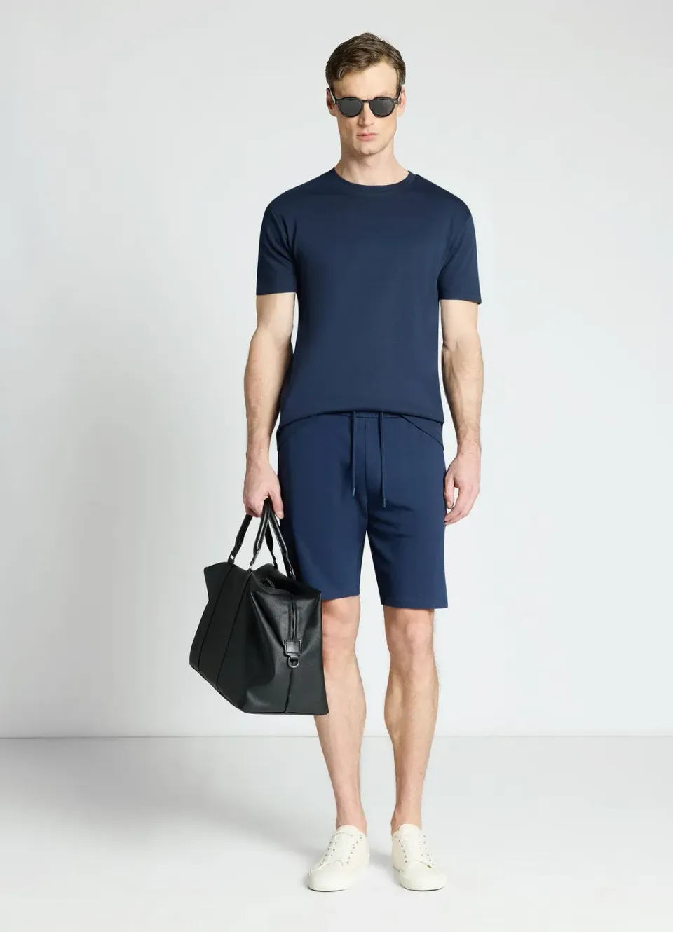 Calliope short sport uni cordon homme piqué