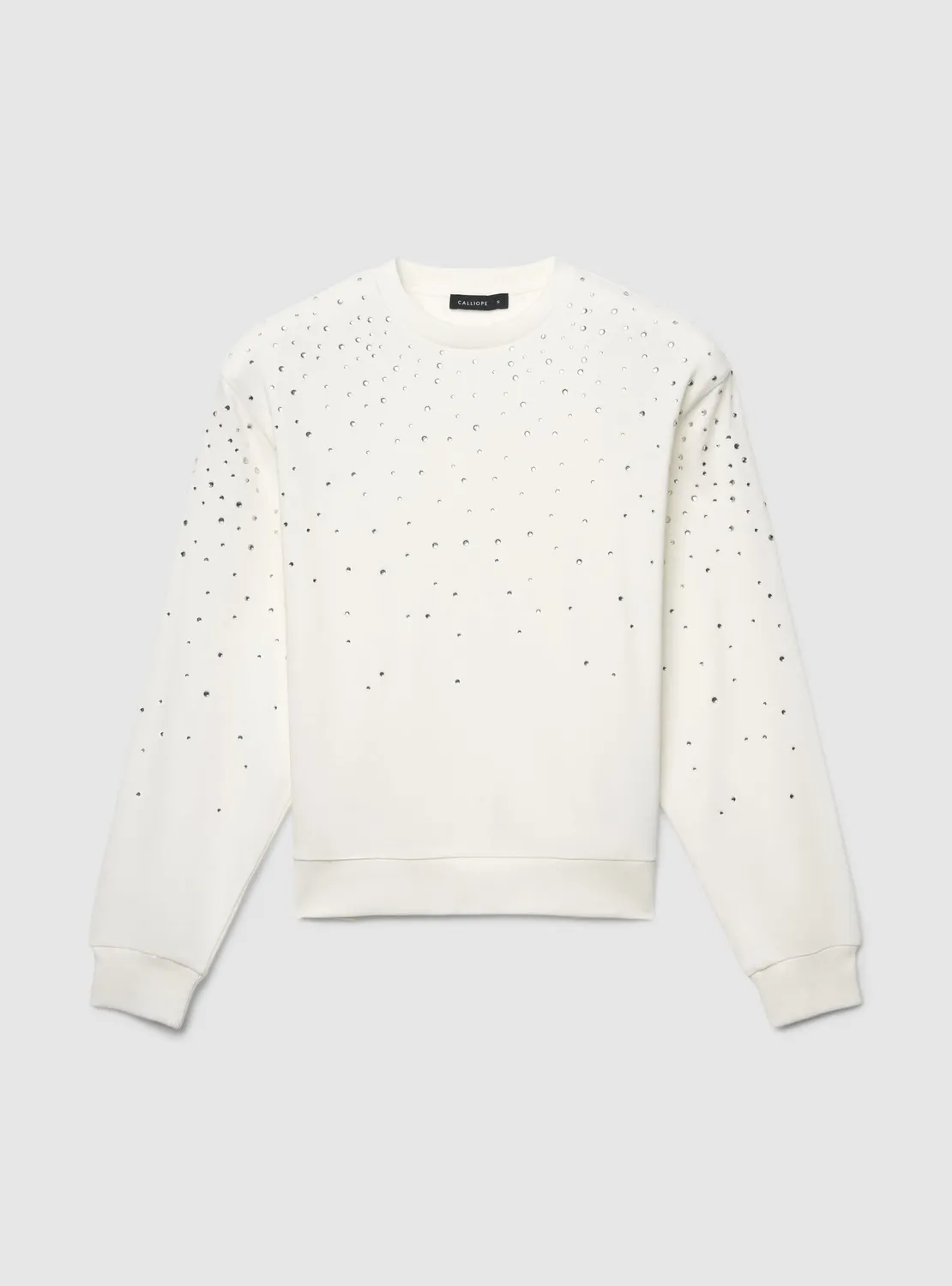 Calliope sweat col rond femme strass regular