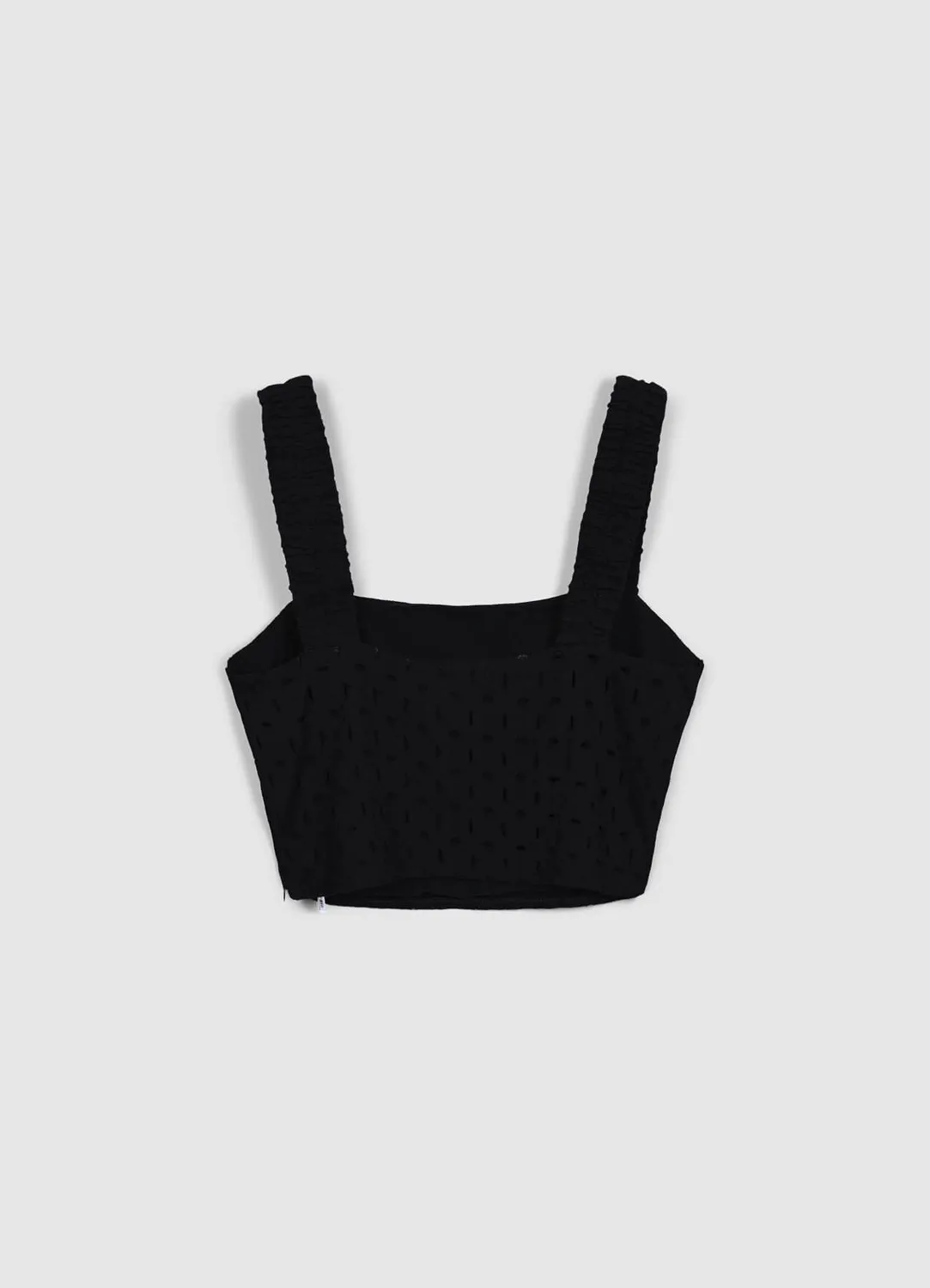 Calliope top crop broderie anglaise femme coton