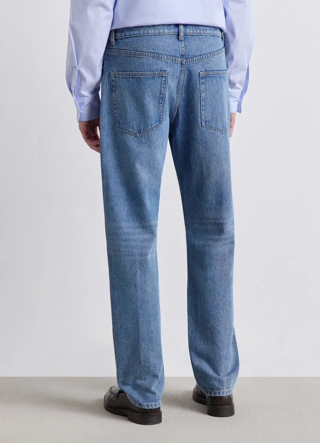Calliope jean tapered 5 poches homme uni