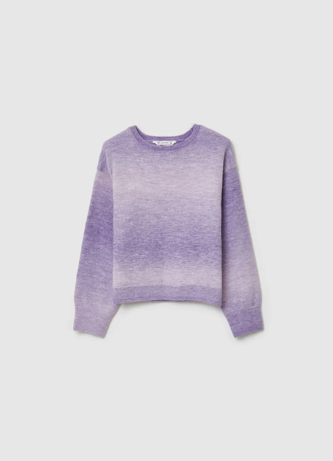 Calliope pull fille dégradé col rond
