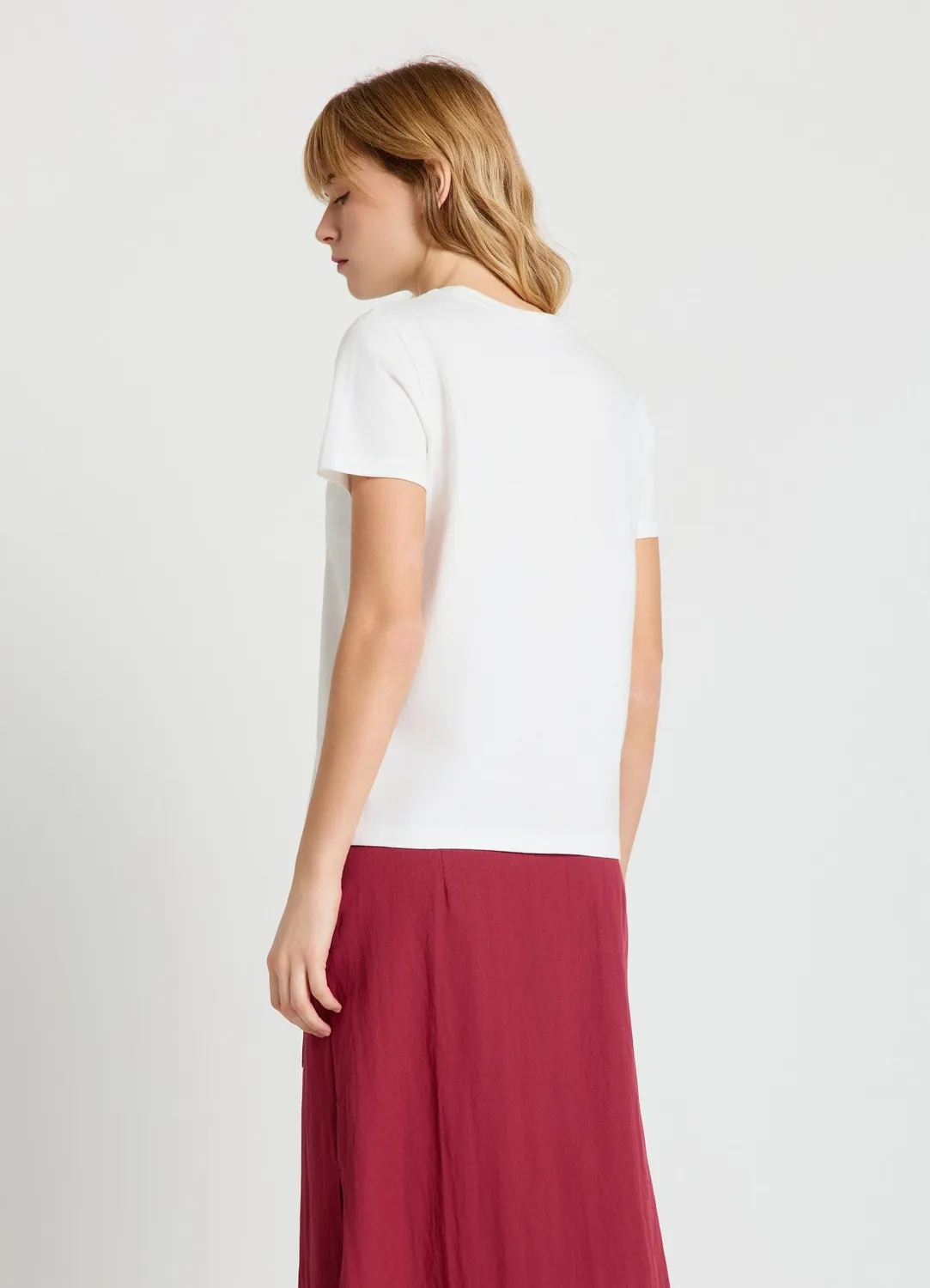 Calliope t-shirt imprimé femme col rond manches courtes