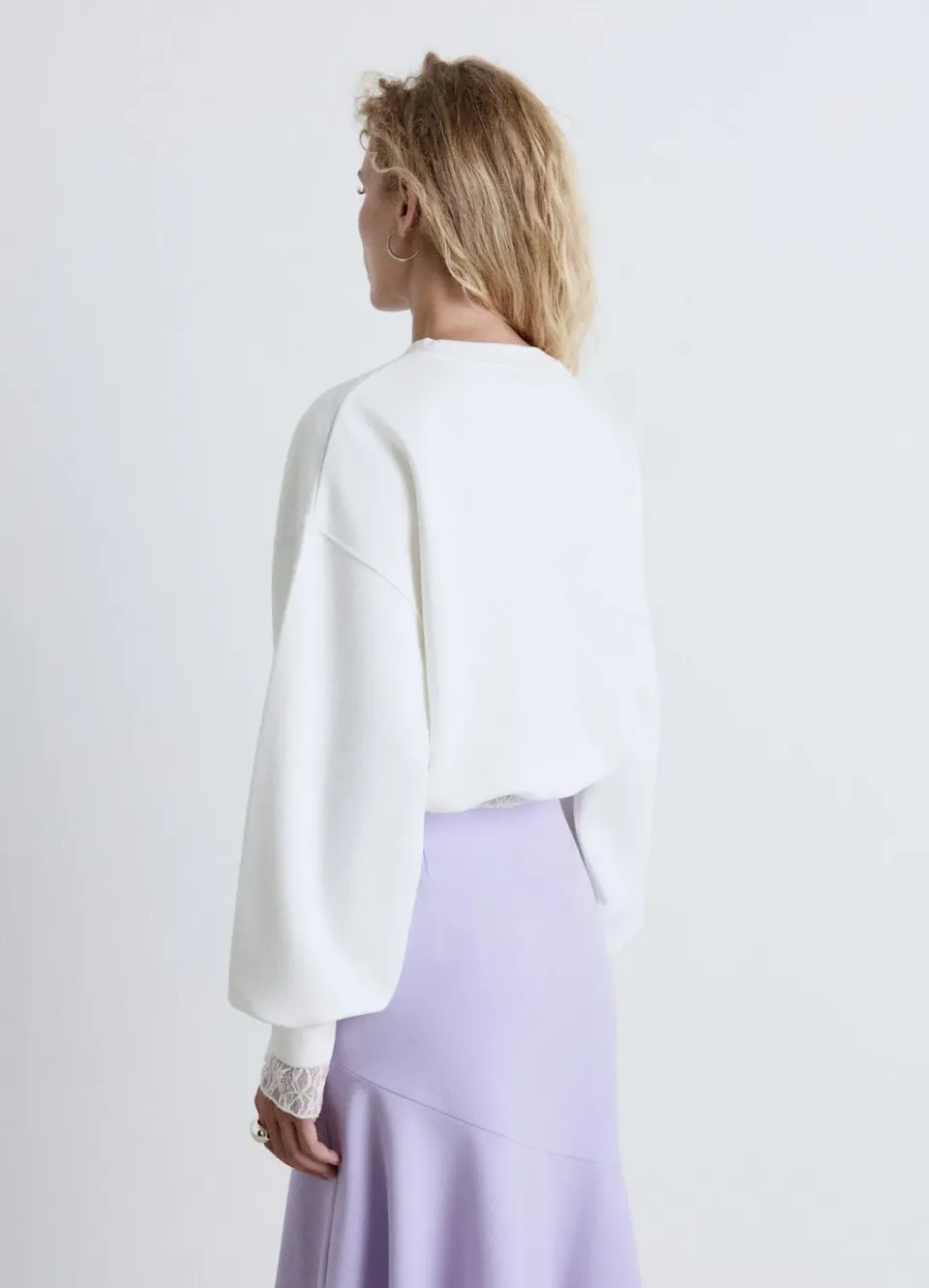 Calliope Sweat balloon femme brodé col rond