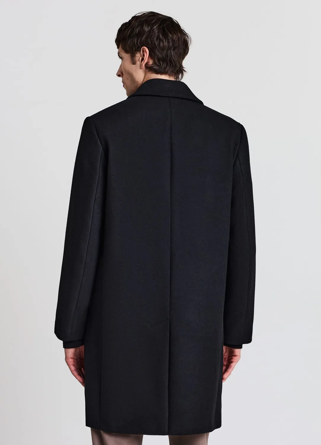 Calliope Atelier manteau homme monopetto revers laine L