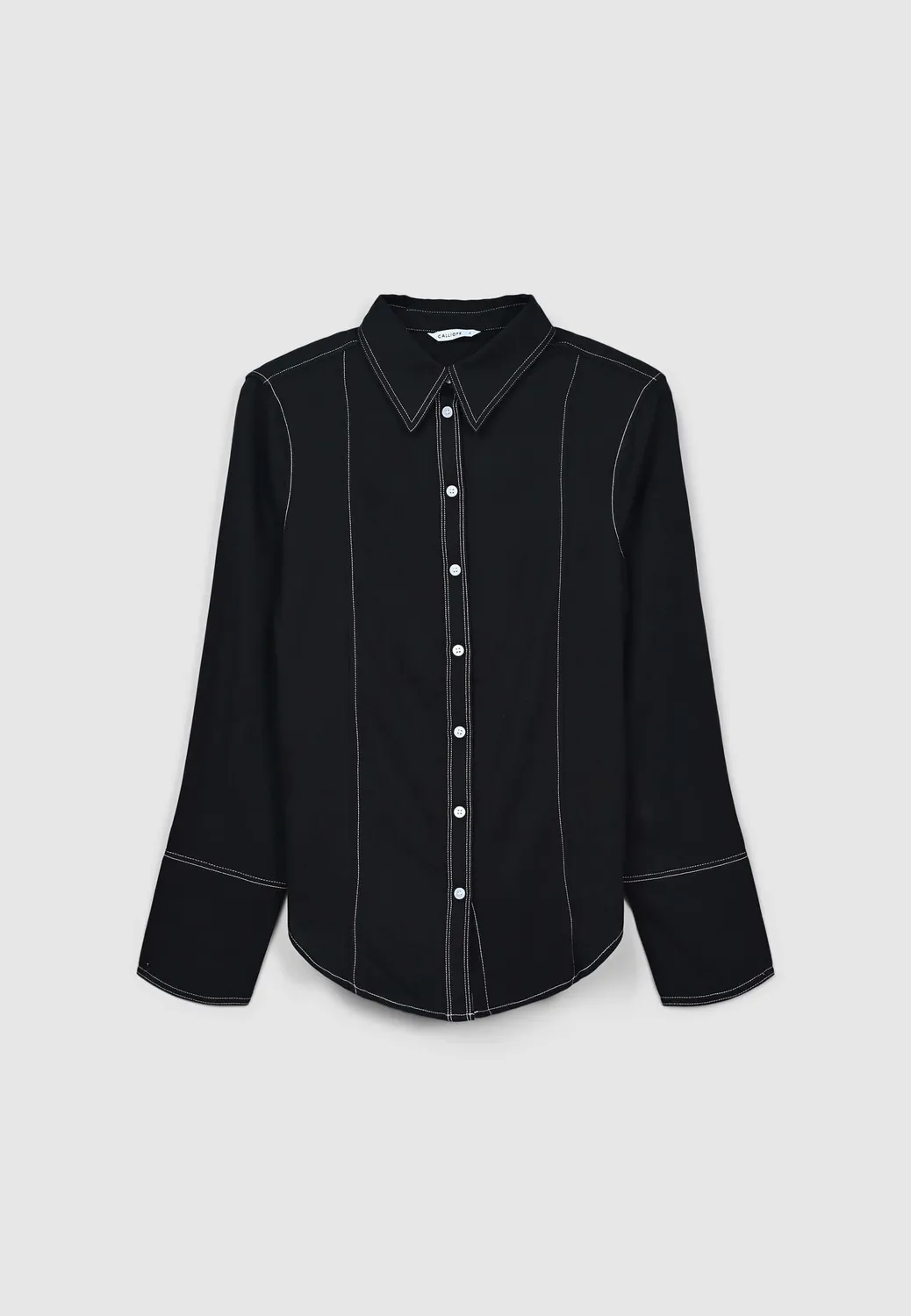Calliope chemise femme surpiqûres contraste