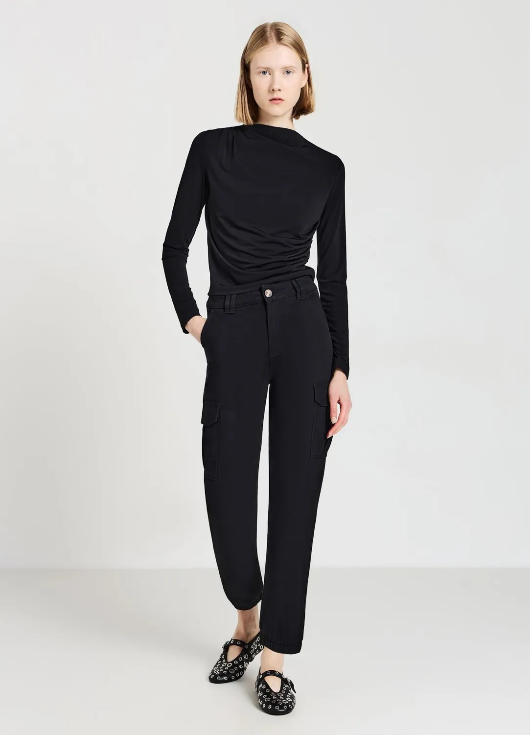 Calliope pantalon cargo femme coton poches