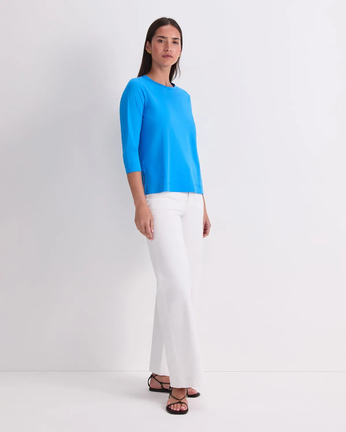 Sportscraft Mercerised tee coton femme manches 3/4