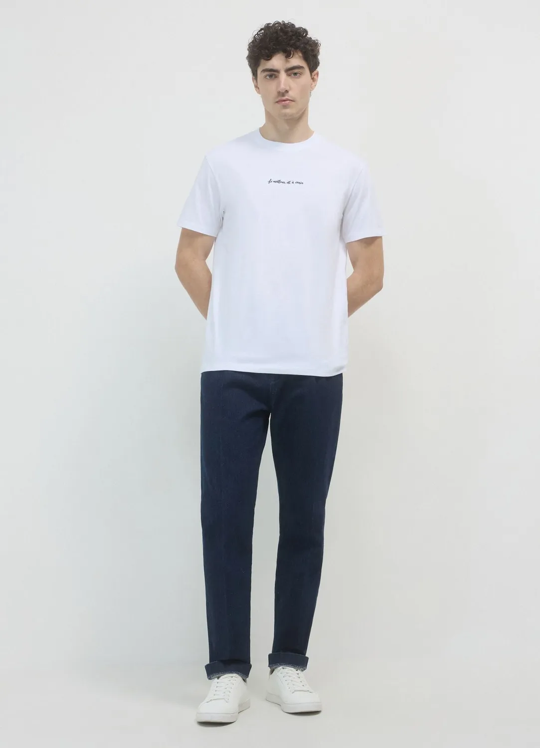 Calliope t-shirt brodé col rond homme regular
